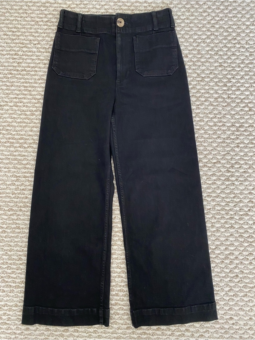 Maeve The Colette Cropped Wide Leg Jeans